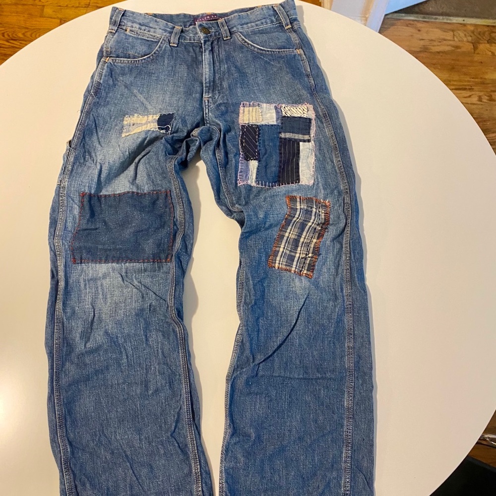 Ralph Lauren purple label Patchwork quilt pants
